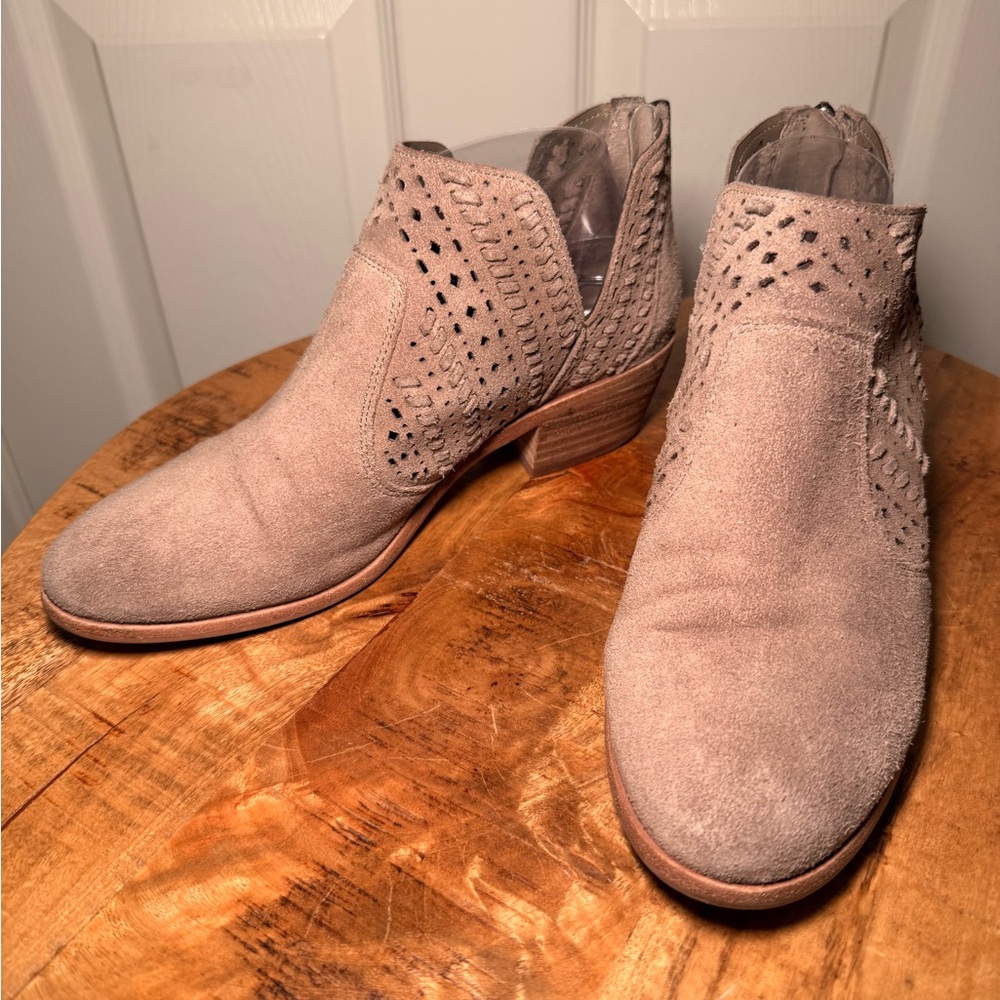 Vince Camuto Taupe Ankle Booties